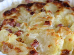 Gratin de pommes de terre aux lardons WW