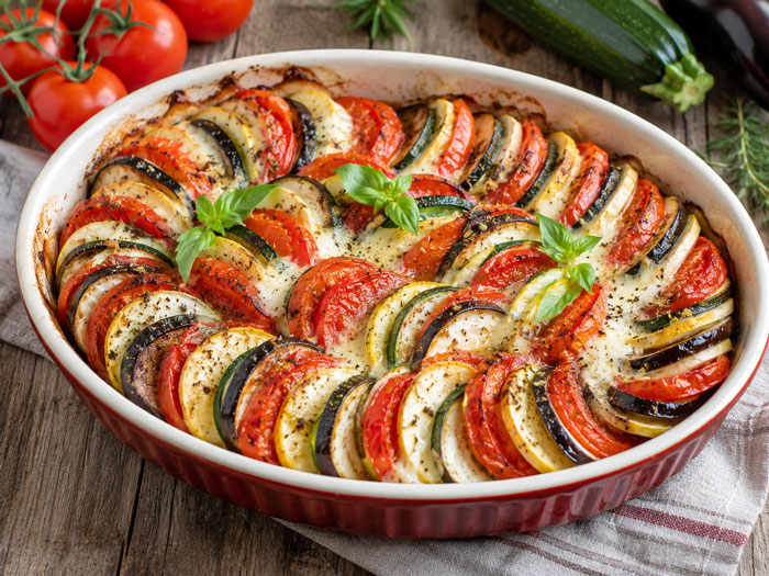 Tian de Légumes du Soleil à la Mozzarella